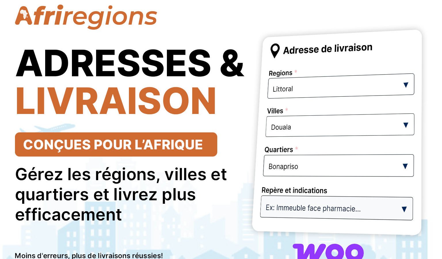 Plugin WooCommerce Afrique : gérez les adresses et la livraison avec AfriRegions